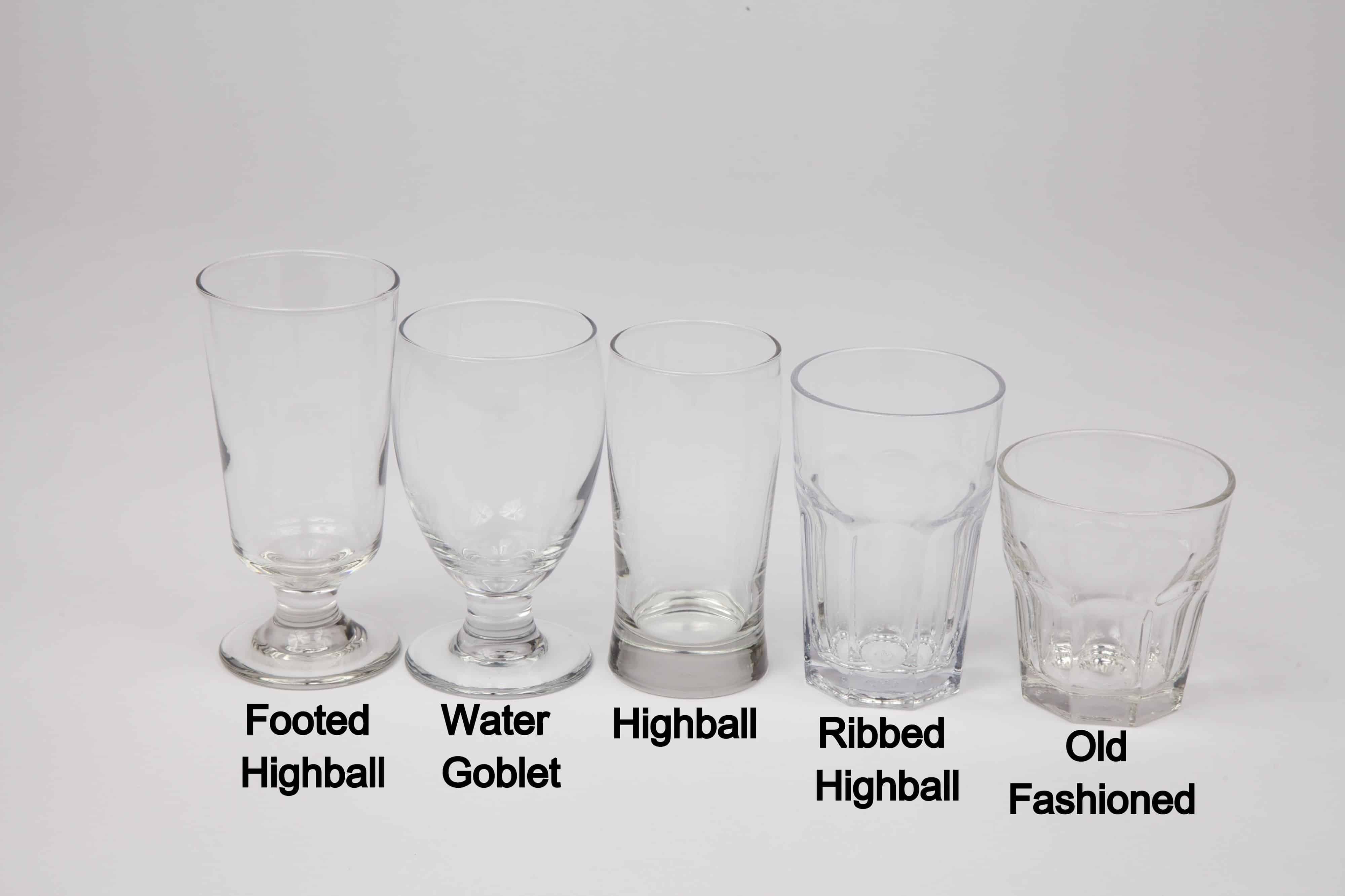 Highball Footed Glass Action Party Rental Ltd.